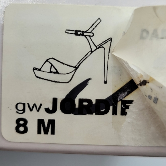 Guess Jordie Metallic Glitter Dark Purple Dress Sandals 8 - Picture 9 of 11